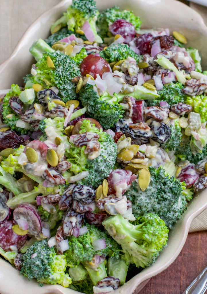 Vegetarian Broccoli Salad
 Creamy Vegan Broccoli Salad Stacey Homemaker