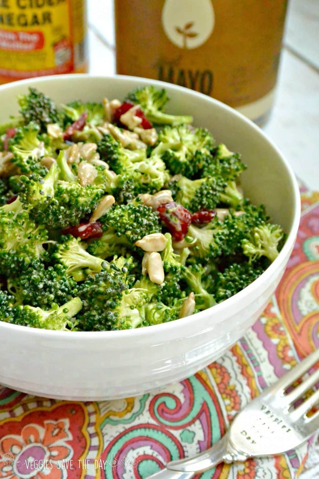 Vegetarian Broccoli Salad
 Vegan Broccoli Salad with Cranberries Veggies Save The Day
