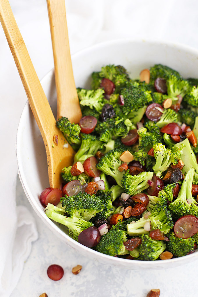 Vegetarian Broccoli Salad
 Vegan Broccoli Salad with Poppy Seed Dressing • e Lovely