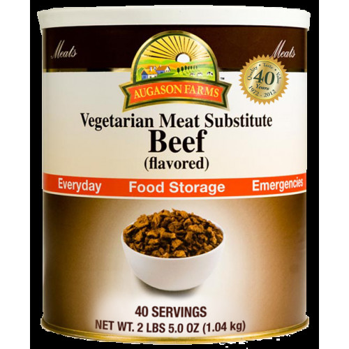 Vegetarian Ground Beef Substitute
 Beef Flavored Ve arian Meat Substitute – THRIVE in Emergency
