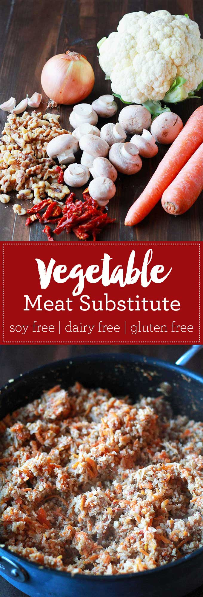 Vegetarian Ground Beef Substitute
 Ve able Meat Substitute