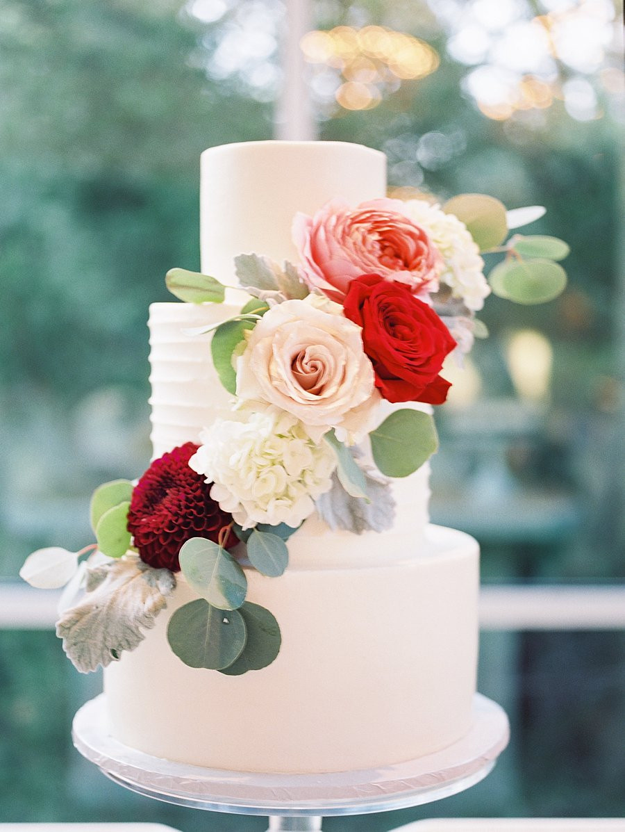 Wedding Cakes With Flowers
 Wedding Cake with Fall Flowers Elizabeth Anne Designs