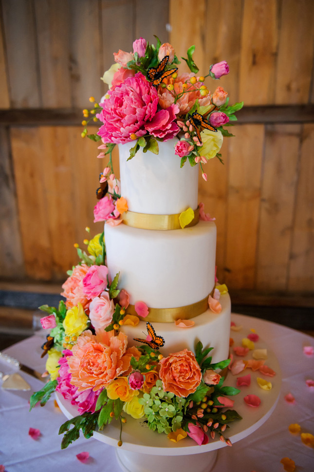 Wedding Cakes With Flowers
 15 Beautiful Spring Wedding Cake Designs
