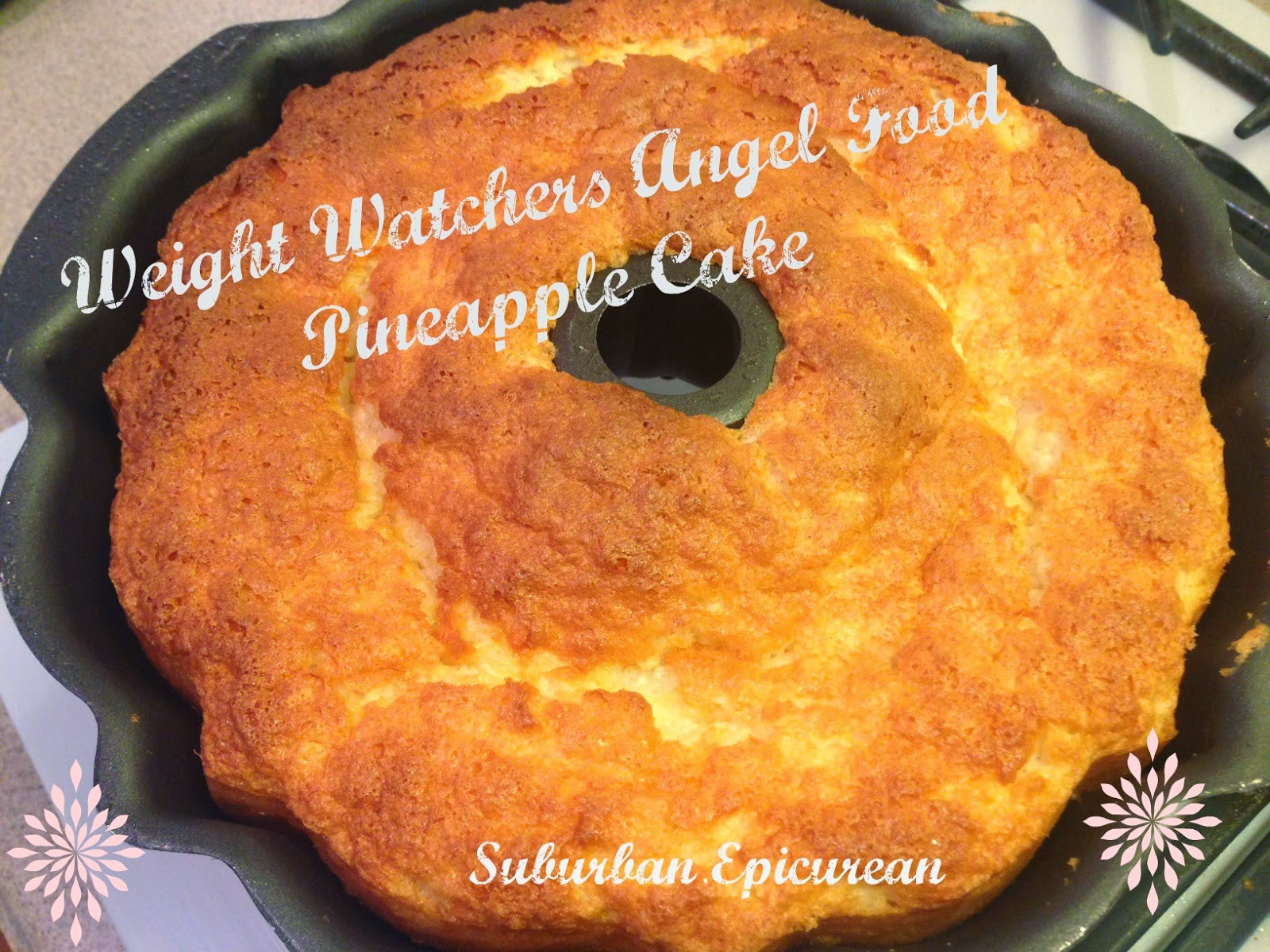 Weight Watcher Angel Food Cake Recipe
 Suburban Epicurean Weight Watchers Angel Food Pineapple Cake