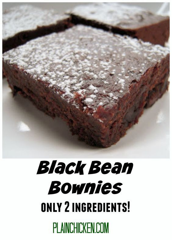 Weight Watchers Black Bean Brownies
 Black Bean Brownies only 2 ingre nts