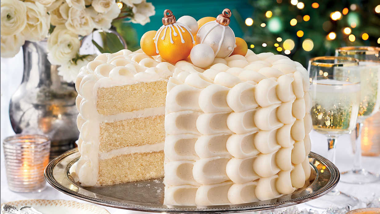 White Fruit Cake Recipe Southern Living
 Snowy Vanilla Cake with Cream Cheese Buttercream Recipe
