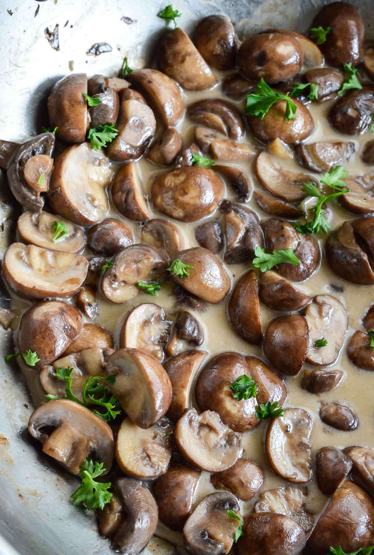 Whole Mushroom Recipes
 Creamy Sauteed Mushrooms WonkyWonderful