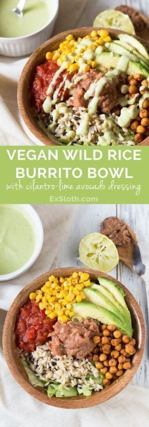 Wild Rice Vegan Cafe
 Wild Rice Burrito Bowl with Cilantro Lime Avocado Dressing