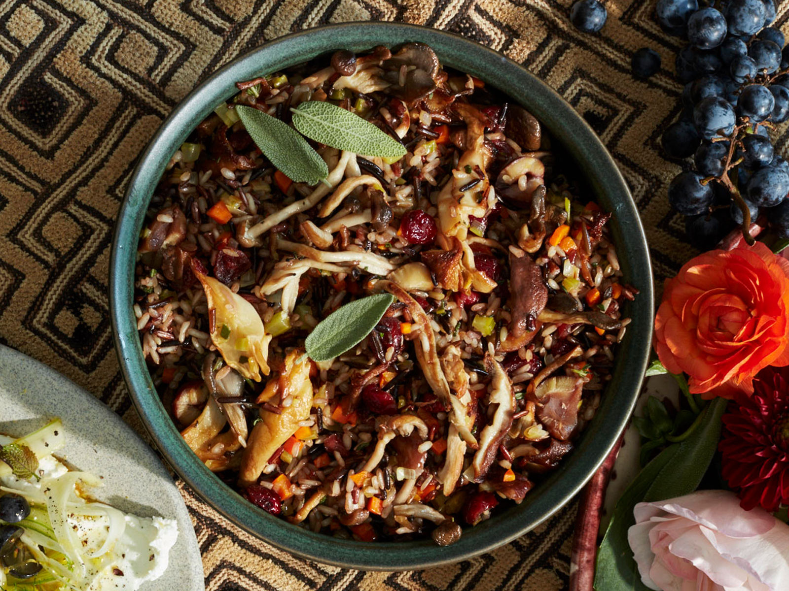 Wild Rice With Mushrooms
 Wild Rice with Mushrooms Cranberries and Chestnuts