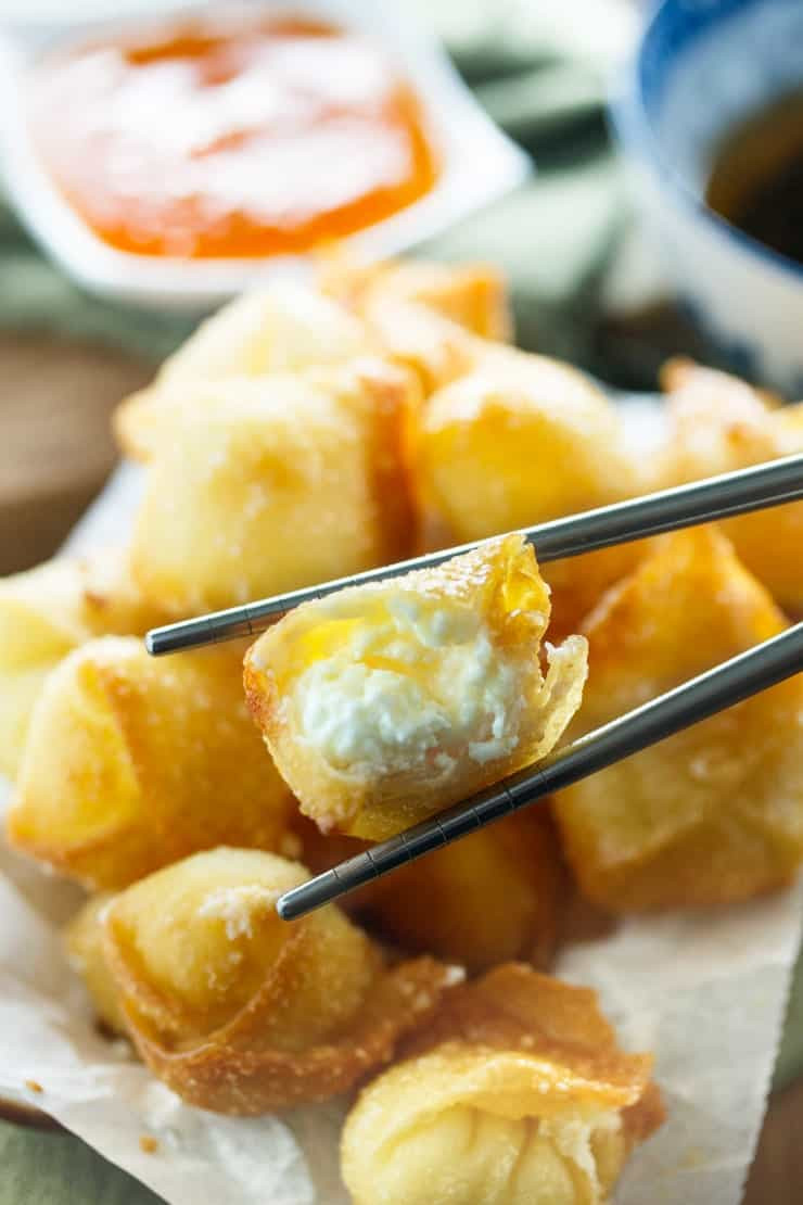 Wonton Appetizers With Cream Cheese
 Sweet Cream Cheese Wontons The Cozy Cook
