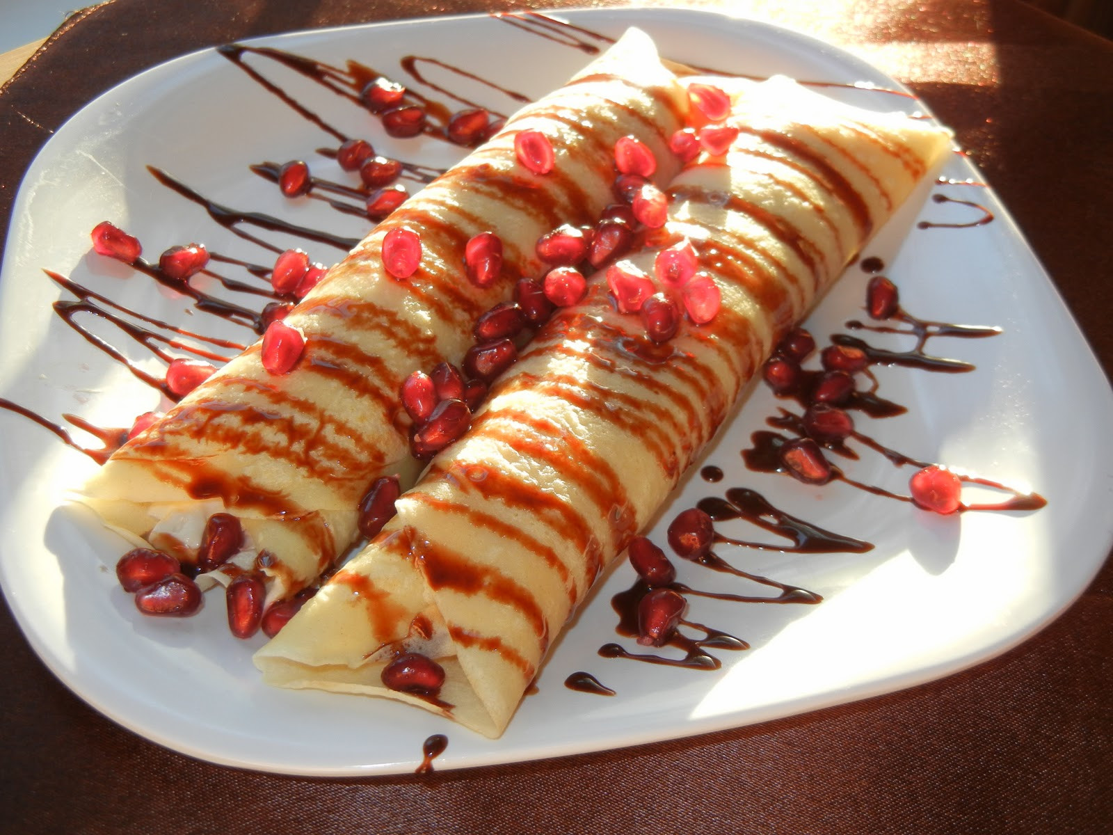 Yummy Breakfast Recipes
 Pomegranate Cream Crepes Will Cook For Smiles
