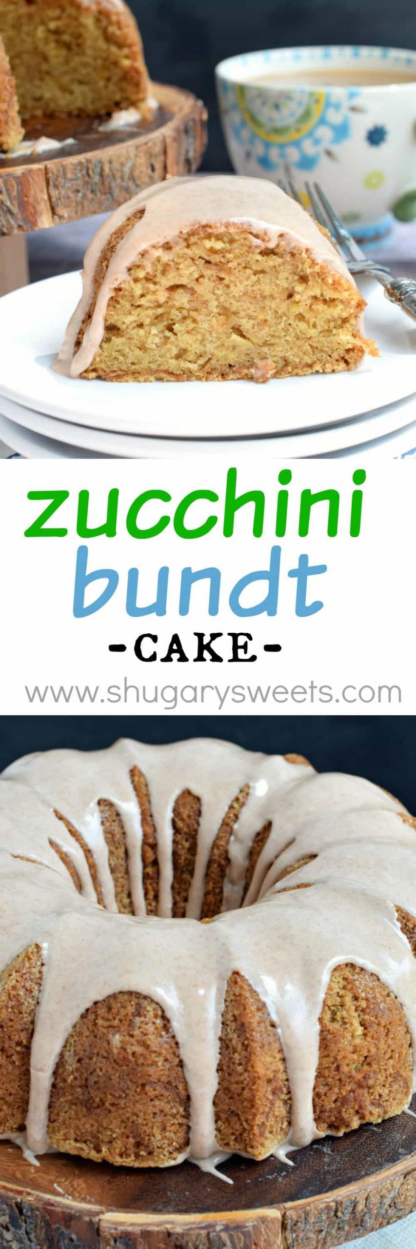 Zucchini Bundt Cake
 Zucchini Bundt Cake Shugary Sweets