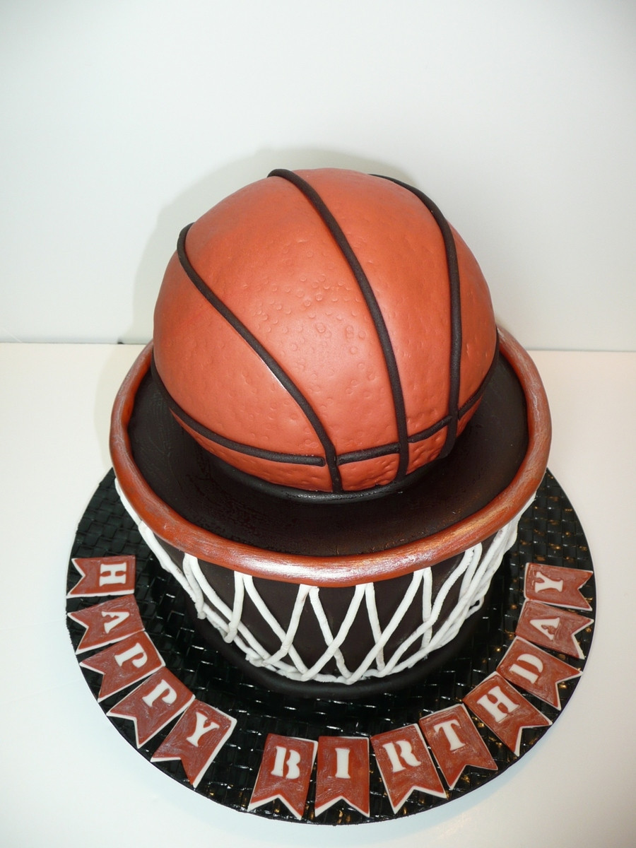 Basketball Birthday Cake
 Basketball Birthday Cakes