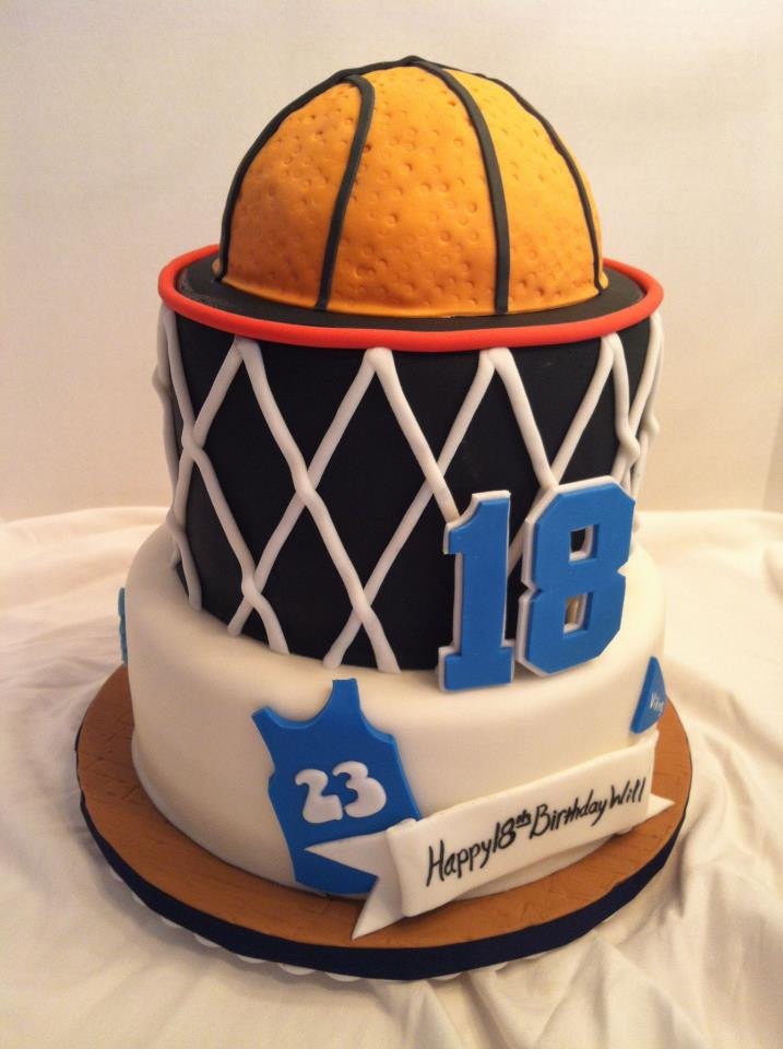 Basketball Birthday Cake
 Cakes by Becky Basketball Birthday Cake