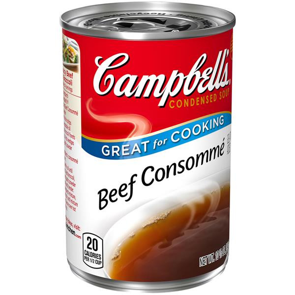 Beef Consomme Soup
 Campbell s Beef Consomme Condensed Soup