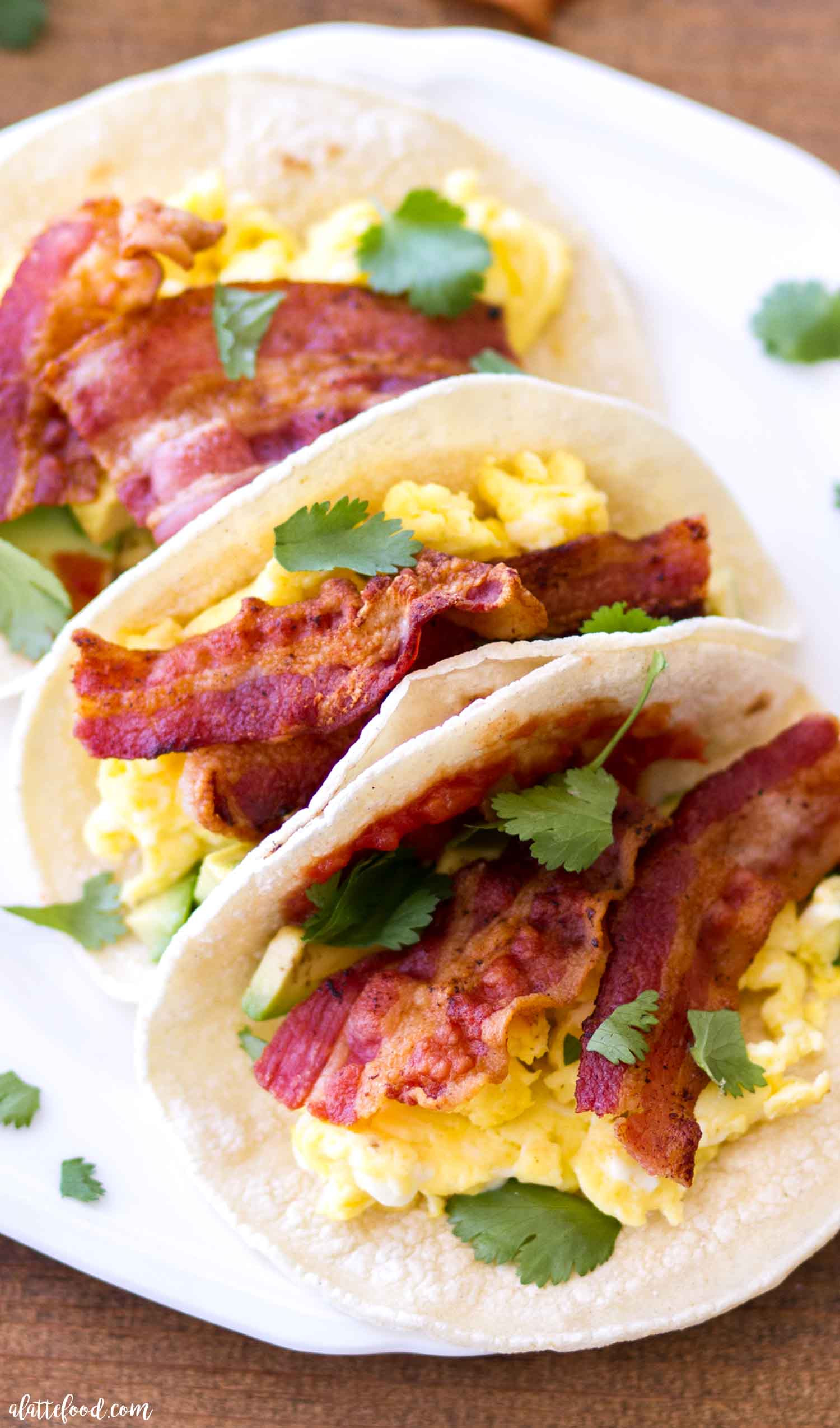Breakfast Tacos Recipe
 Egg and Bacon Breakfast Tacos Recipe A Latte Food