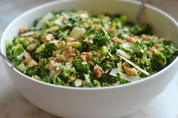 Brussels Sprouts Kale Salad
 Kale & Brussels Sprout Salad with Walnuts Parmesan