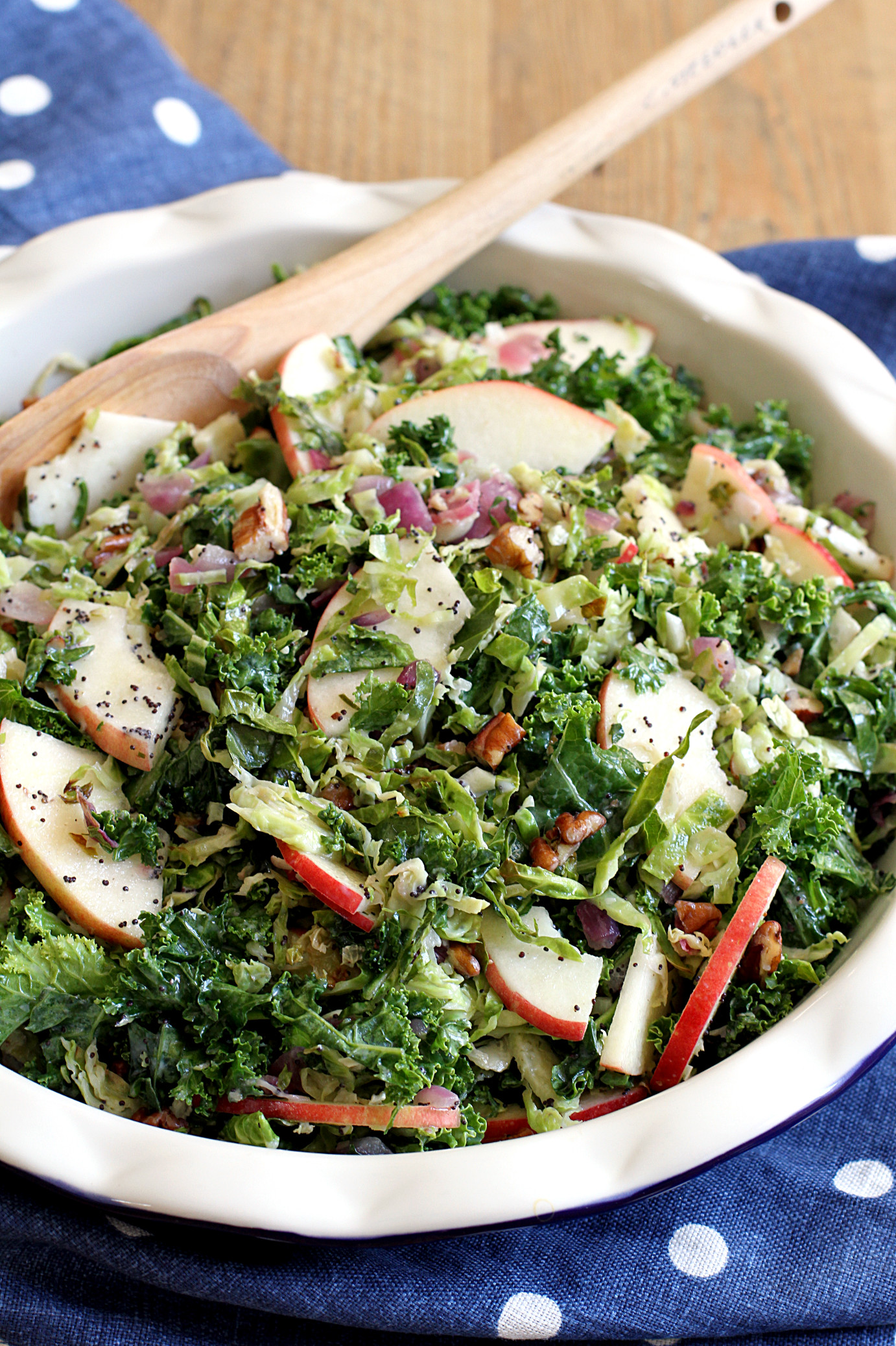 Brussels Sprouts Kale Salad
 