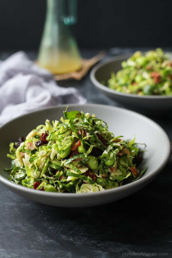 Brussels Sprouts Kale Salad
 Autumn Kale and Brussel Sprout Salad
