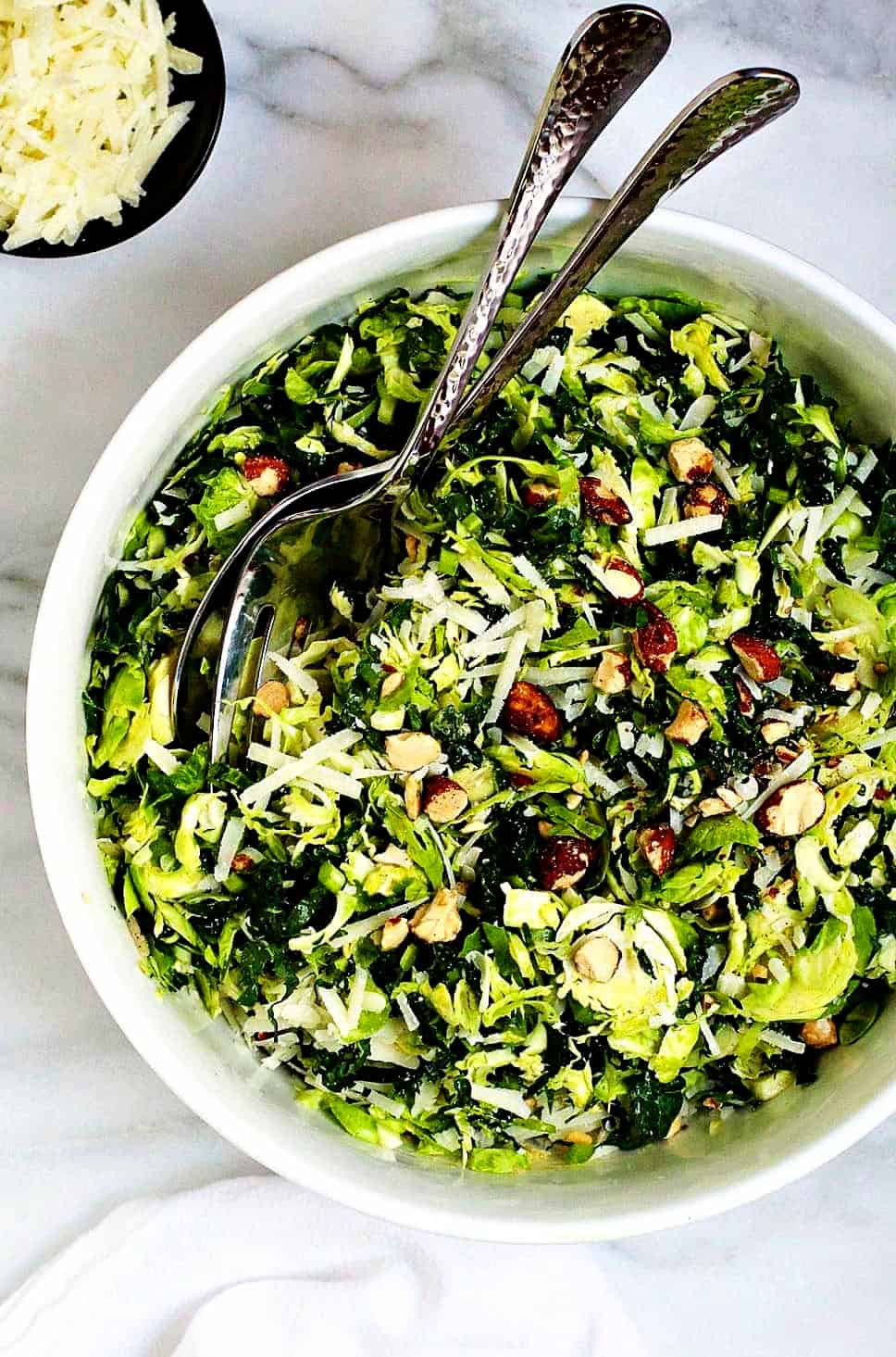 Brussels Sprouts Kale Salad
 Kale and Brussels Sprout Salad Pinch and Swirl