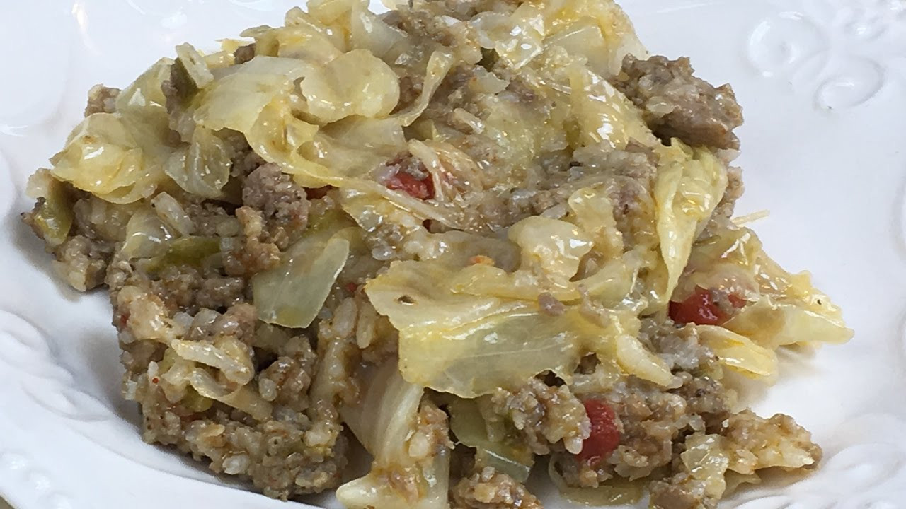 Cabbage Casserole With Rice
 Beef and Cabbage Casserole SUPER EASY Recipe in a Rice