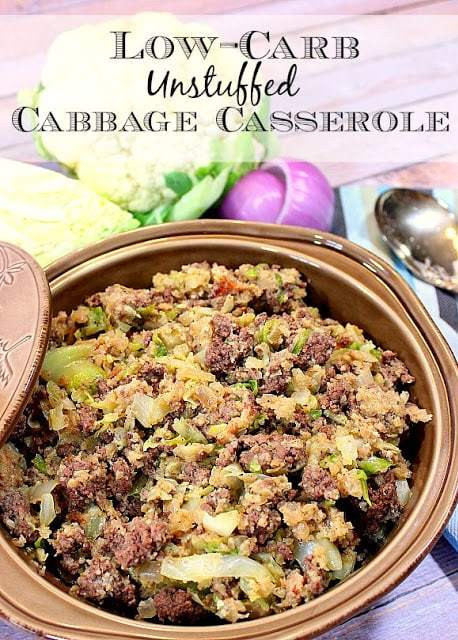 Cabbage Casserole With Rice
 Low Carb Unstuffed Cabbage Casserole Featuring Cauliflower
