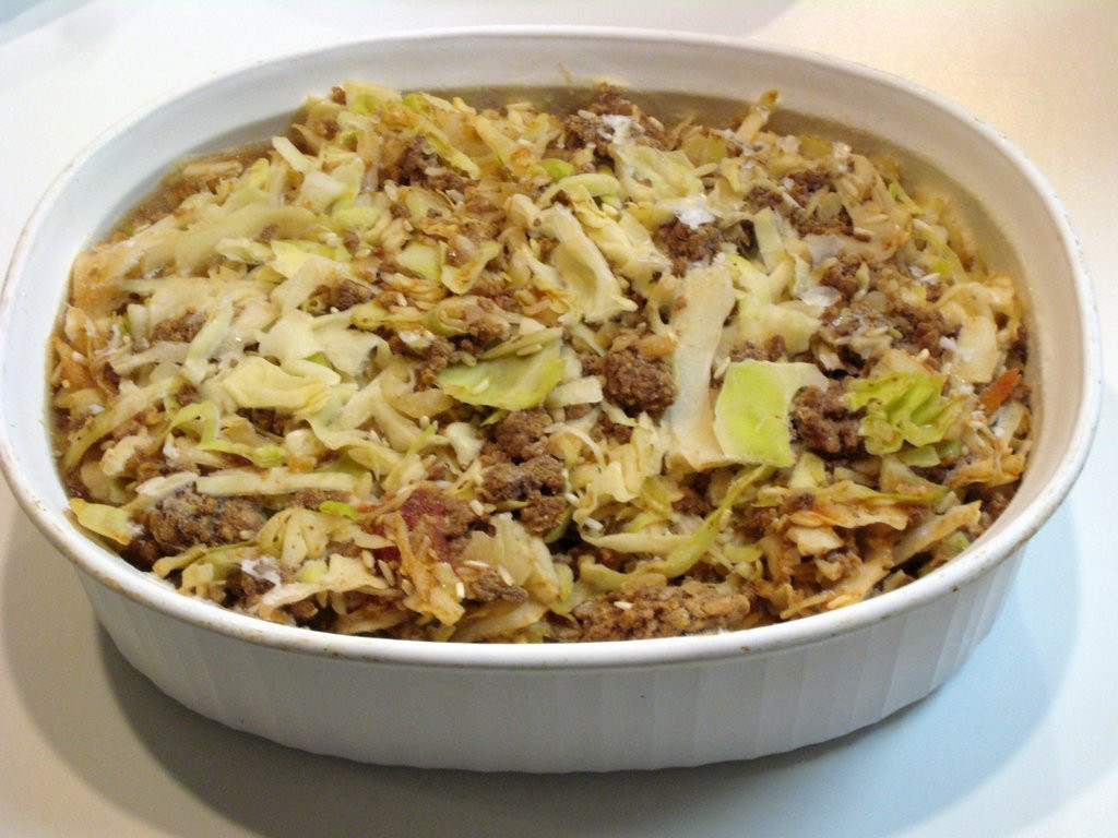 Cabbage Casserole With Rice
 Cabbage Beef and Rice Casserole