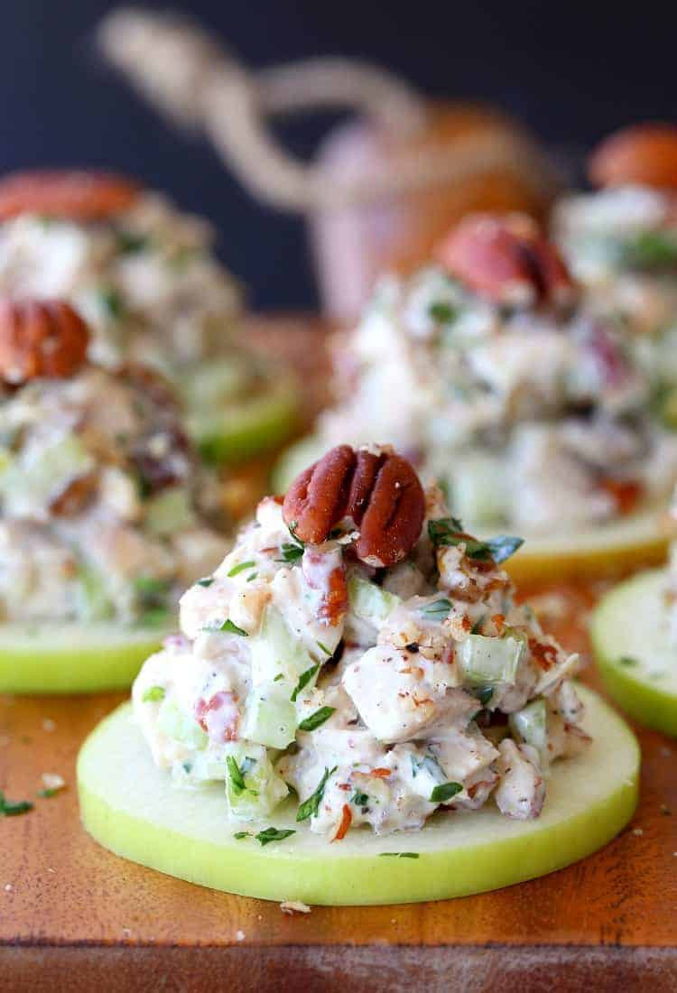 Chicken Salad Recipe With Apples
 Pecan Chicken Salad Apple Slices Mantitlement