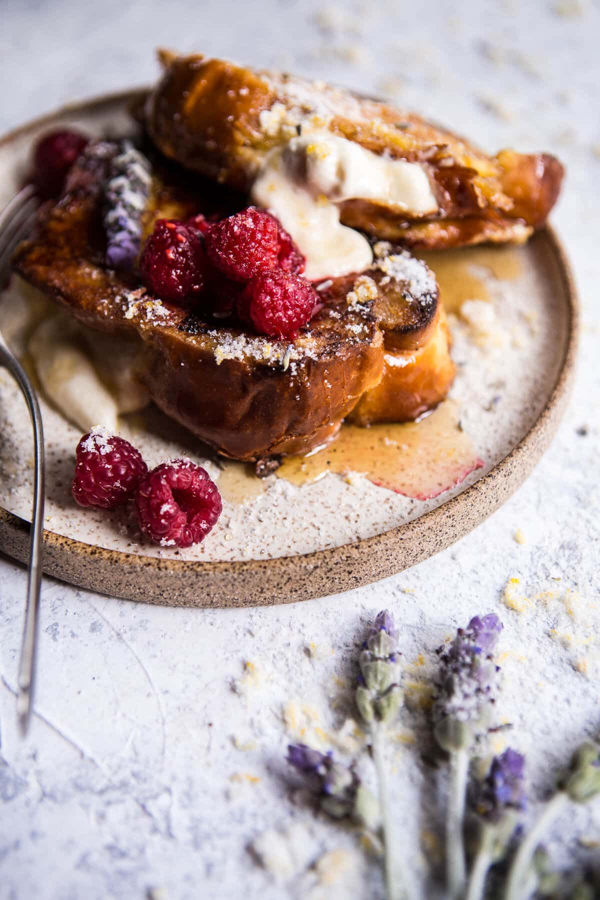 Cream Cheese French Toast
 Whipped Cream Cheese Stuffed French Toast with Raspberries