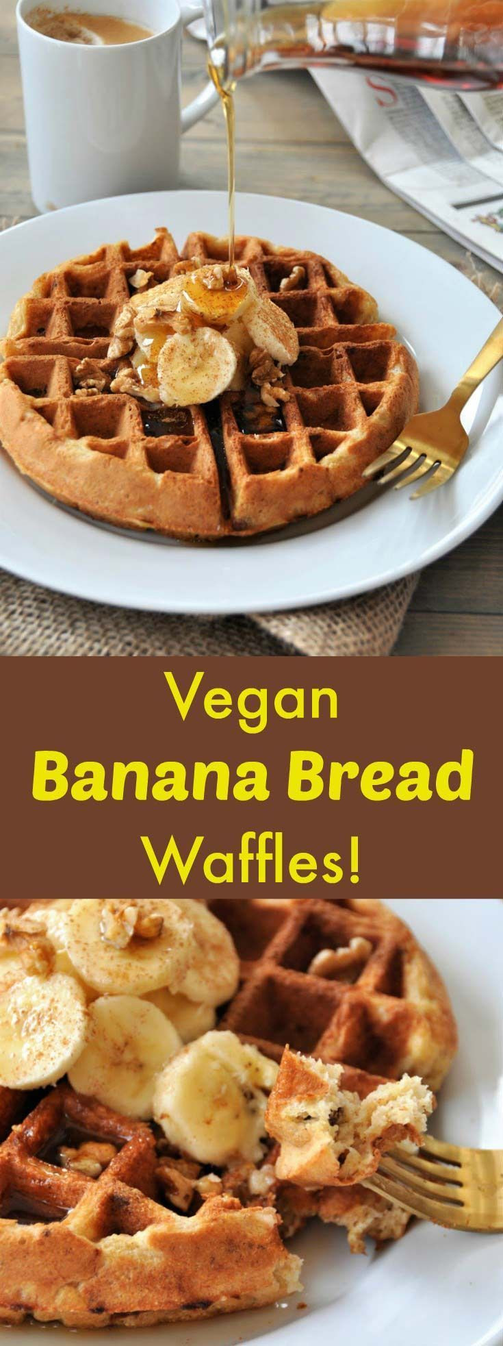 Dairy And Egg Free Breakfast Recipes
 Vegan banana bread waffles dairy free & egg free