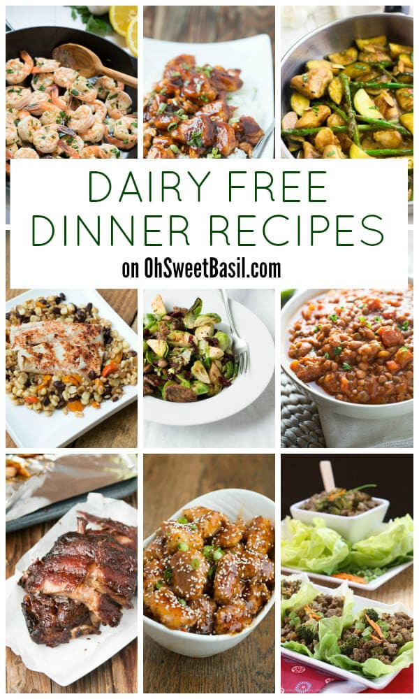 Dairy Free Dinner Ideas
 Dairy Free Dinner Recipes Oh Sweet Basil