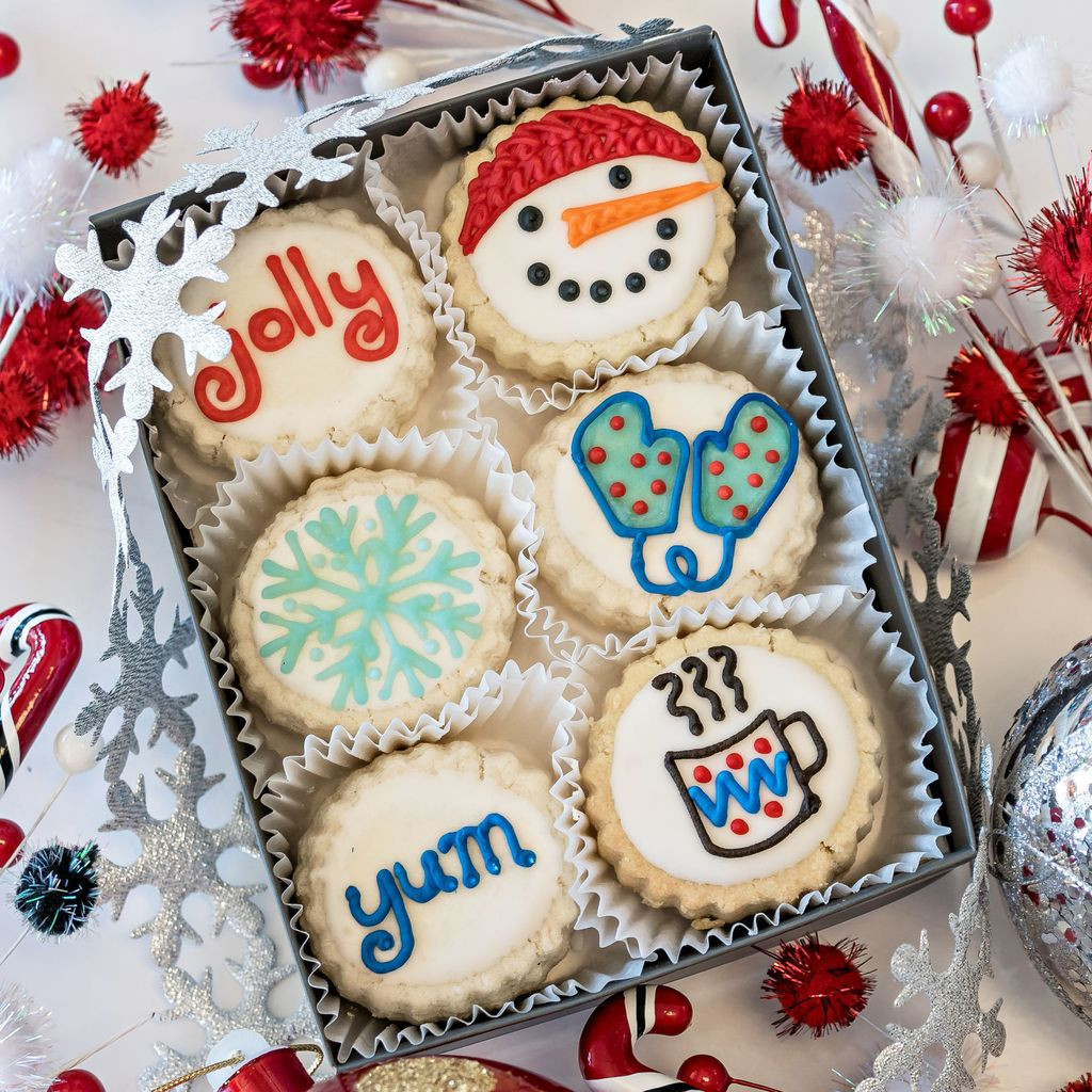 Gourmet Decorated Shortbread Cookies Luxury &quot;deluxe Winter&quot; Gourmet Decorated Shortbread Cookies – Le