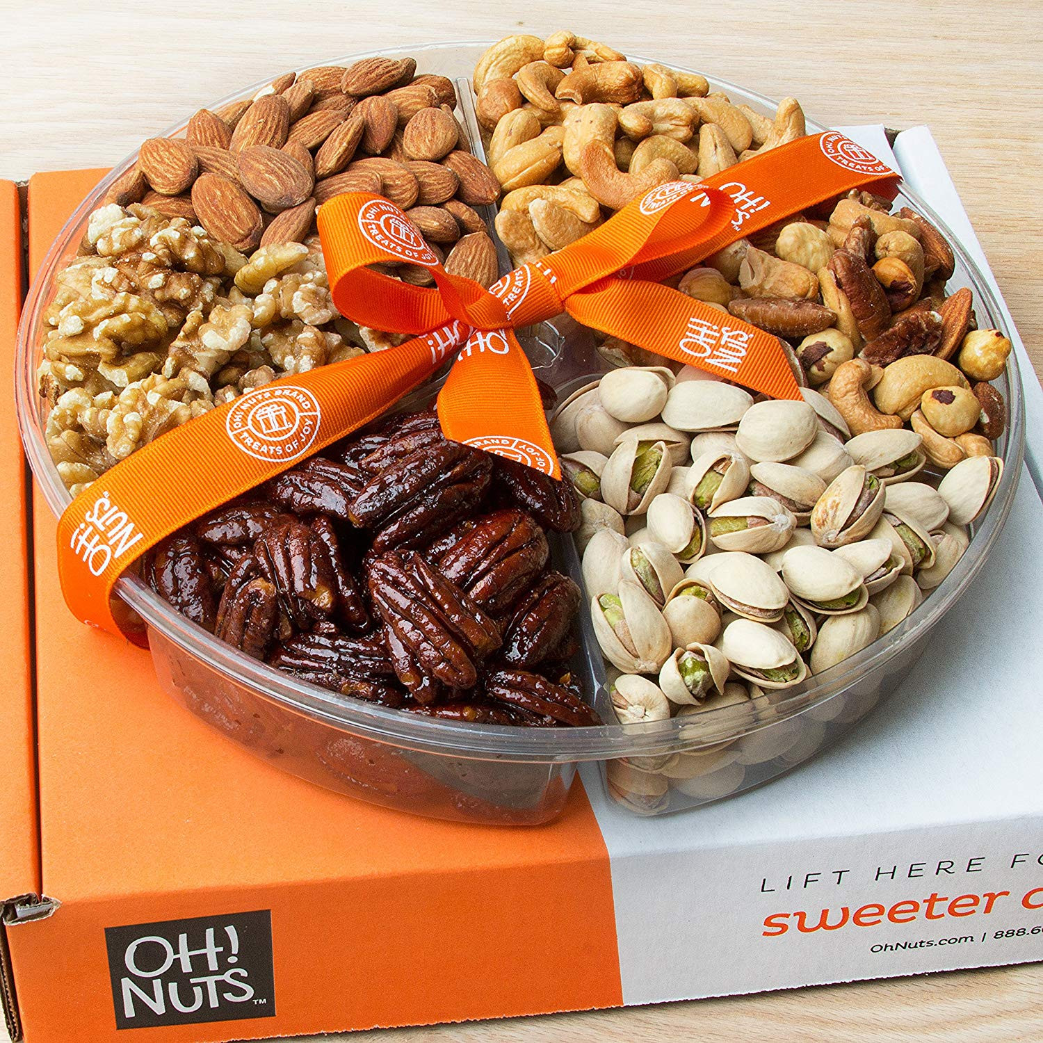 Gourmet Food Gifts
 Oh Nuts Holiday Gift Basket Roasted Nut Variety Fresh
