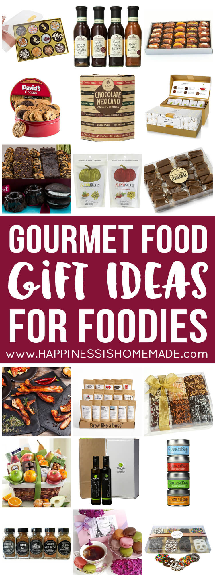 Gourmet Food Gifts
 Gourmet Food Gift Ideas for Foo s Happiness is Homemade