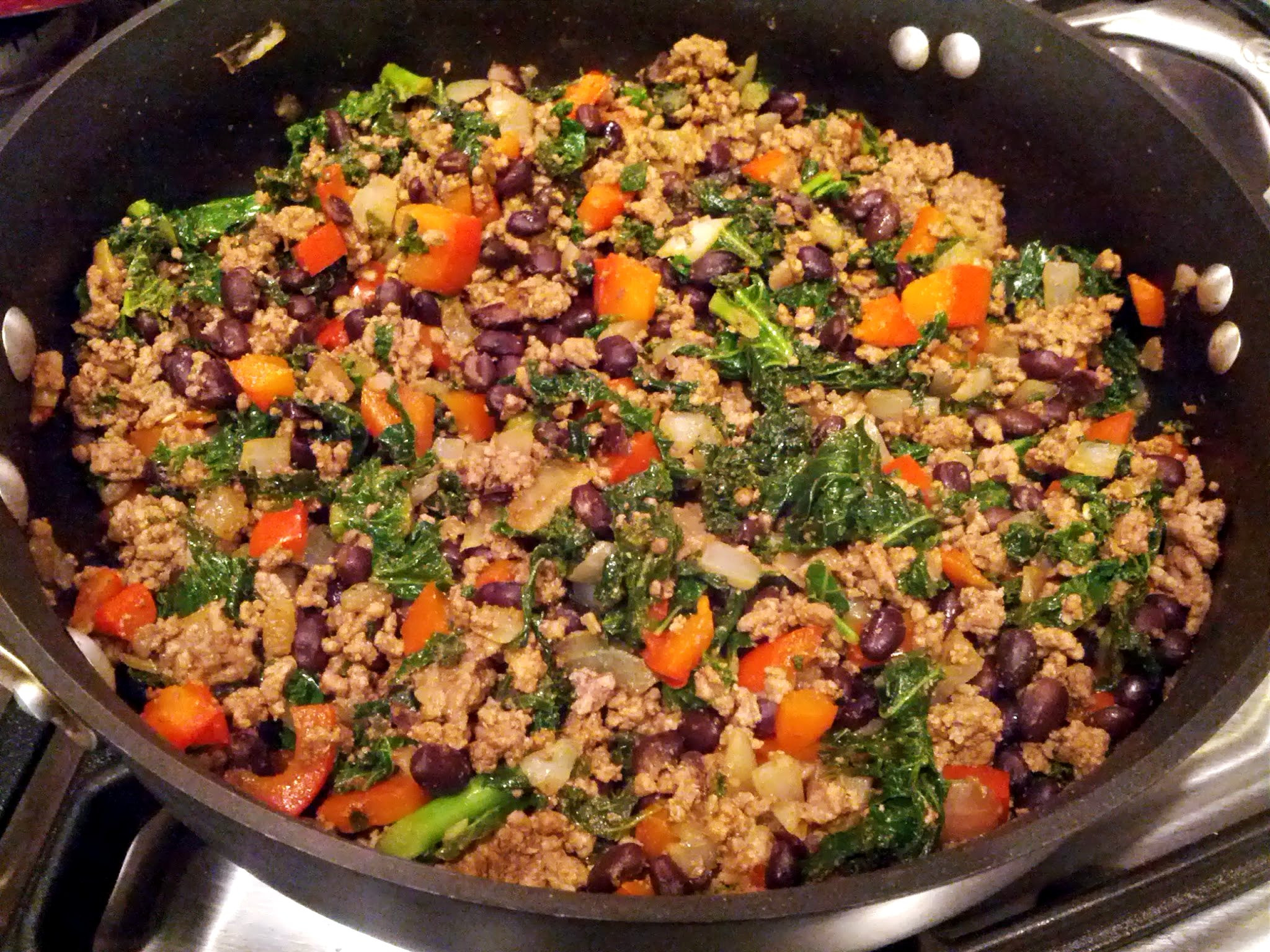Ground Beef Meals
 Kale and Ground Beef Turkey Taco Filling