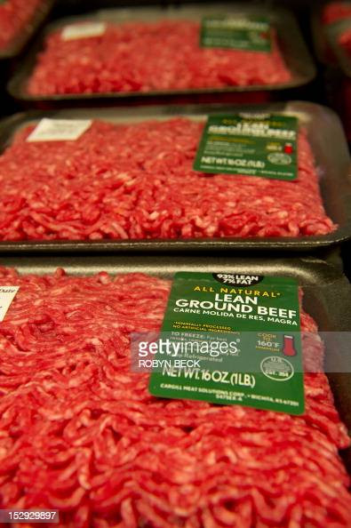 Ground Beef Sale
 Lean ground beef for sale on the opening day of the new
