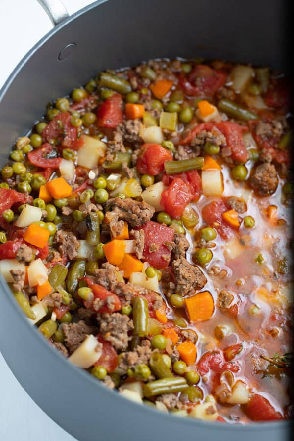 Ground Beef Vegetable Soup
 Easy Ve able Soup with Ground Beef