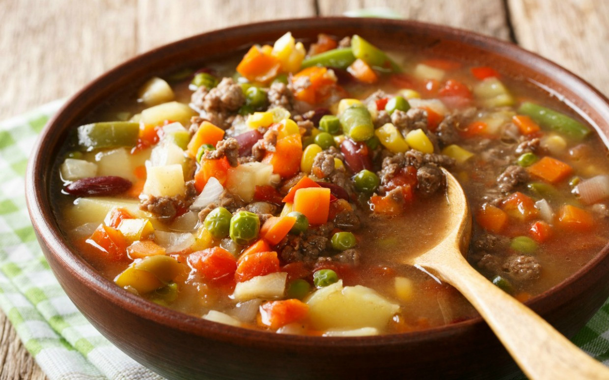 Ground Beef Vegetable Soup
 15 Delicious Ways To Make Ground Beef Soup
