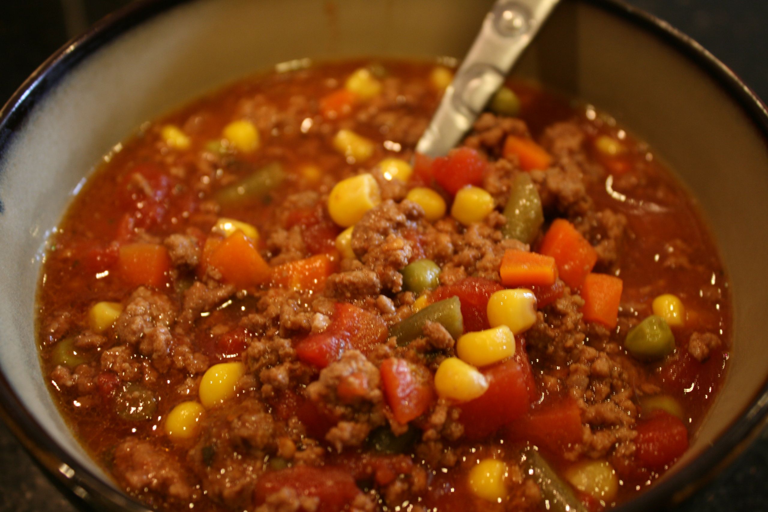 Ground Beef Vegetable Soup
 Easy Beef Ve able Soup BigOven