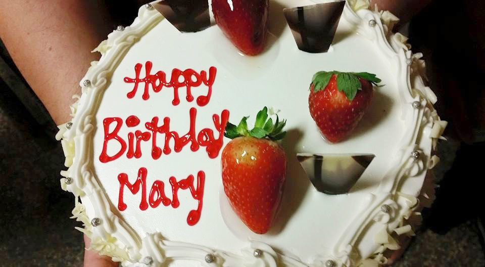 Happy Birthday Mary Cake
 Celebrating an Important Birthday