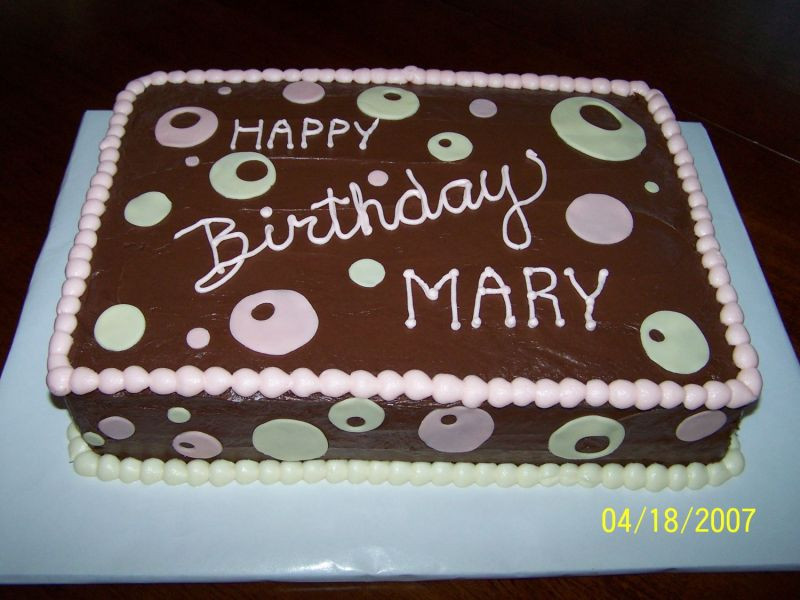 Happy Birthday Mary Cake
 In A New York Minute Happy Birthday Mary