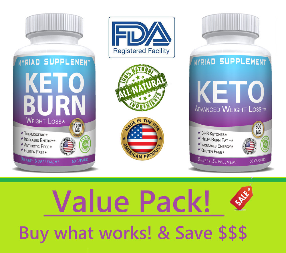 Keto Diet Supplements
 KETO Diet Pills Bundle Weight Loss Fat Burner Supplement