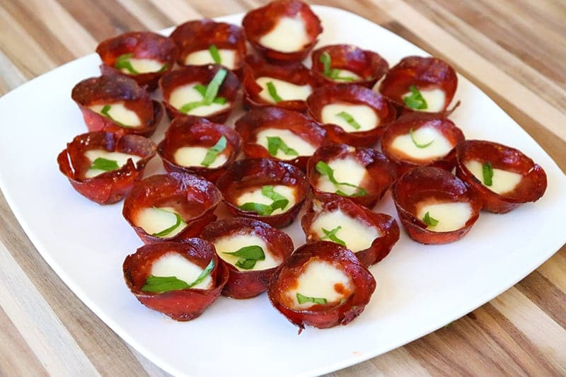 Keto Pepperoni Pizza
 Keto Pepperoni Pizza Bites 0 Net Carbs ⋆ Homemade for Elle