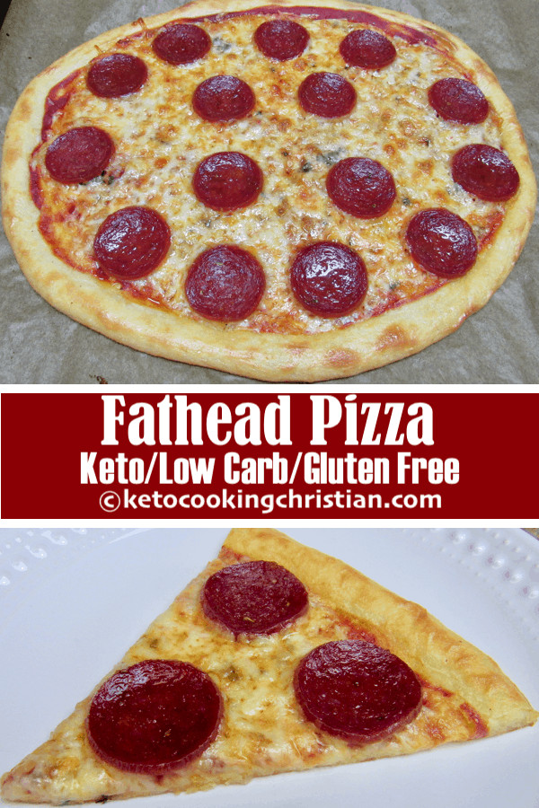Keto Pepperoni Pizza
 Fathead Pepperoni Pizza Keto Low Carb & Gluten Free