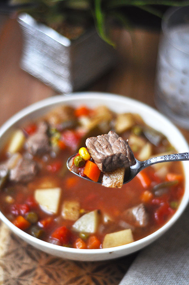 Old Fashioned Vegetable Beef Soup
 Old Fashioned Ve able Beef Soup Mighty Mrs