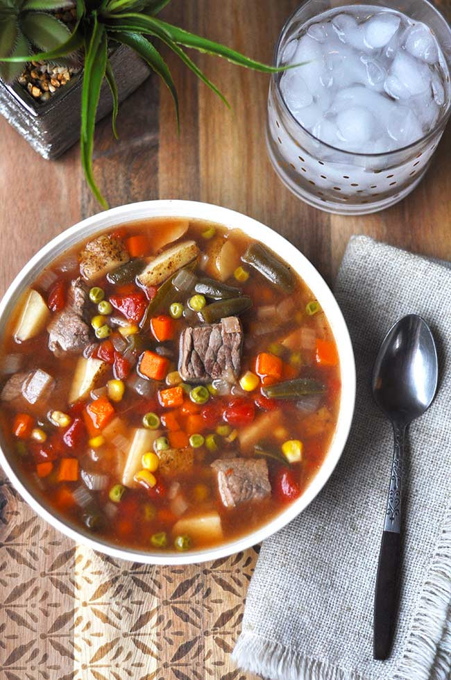 Old Fashioned Vegetable Beef Soup
 Old Fashioned Ve able Beef Soup