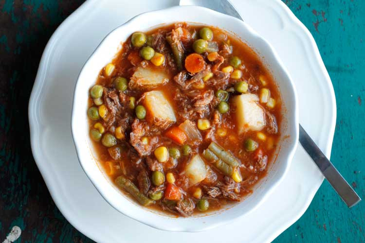 Old Fashioned Vegetable Beef Soup
 My Mom s Old Fashioned Ve able Beef Soup Smile Sandwich