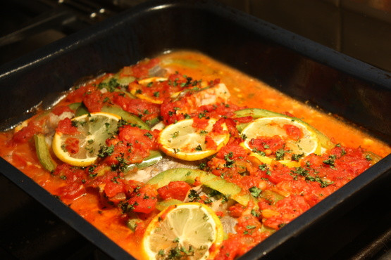 Portuguese Fish Recipes Beautiful Portuguese Style Baked Fish Recipe Genius Kitchen