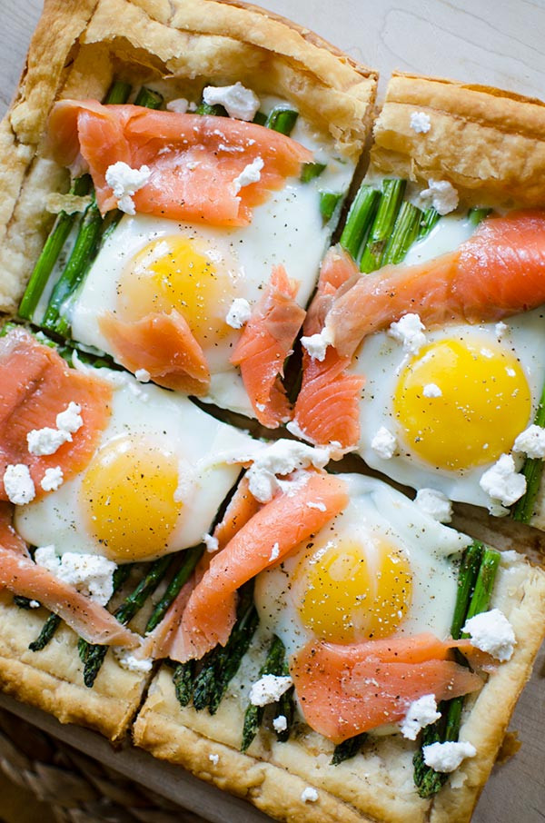Salmon For Breakfast With Eggs
 Asparagus and Egg Tart with Smoked Salmon — Living Lou