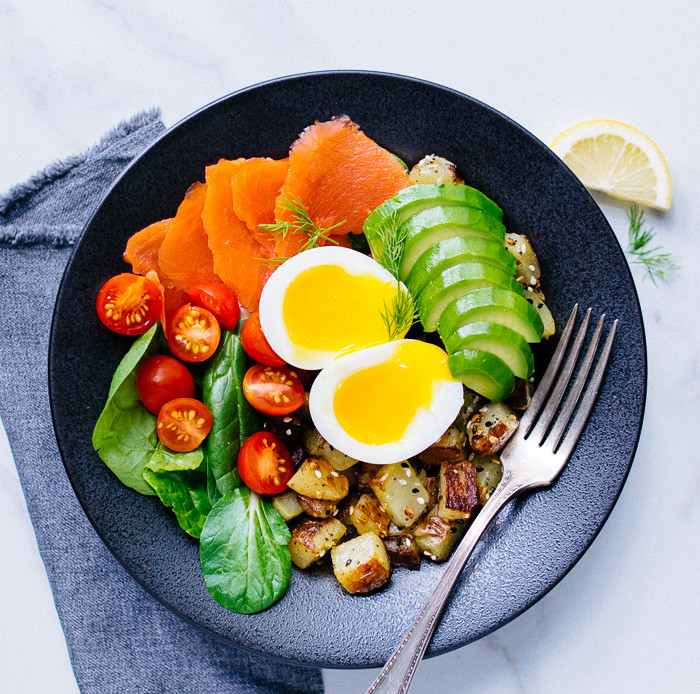 Salmon For Breakfast With Eggs
 Soft Boiled Egg and Smoked Salmon Breakfast Bowl